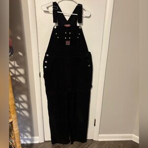 VTG Corduroy Overalls in Black